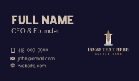 Paper Quill Scroll Business Card Design