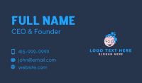 Fist Face Bubbles Business Card Image Preview