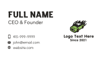 Green Blazing Toy Car Business Card Image Preview