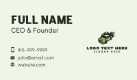 Green Blazing Toy Car Business Card Preview