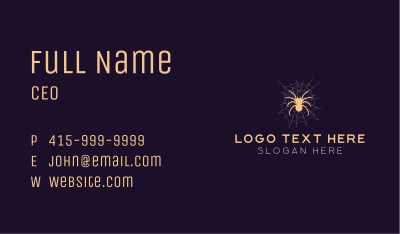 Tarantula Spider Web Business Card Image Preview