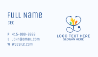Pediatric Healthcare Hands Business Card Image Preview