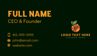 Abstract Orange Fruit Business Card Design