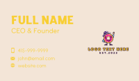 Colorful Doughnut Mascot Business Card Design