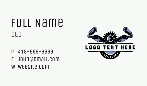 Muffler Automotive Garage Business Card Design Image Preview