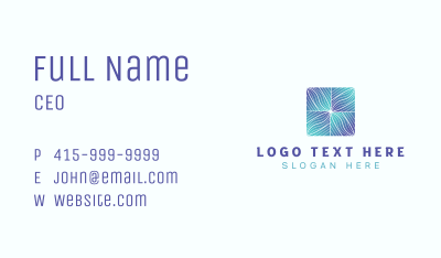 Gradient Wave Pattern Business Card Image Preview