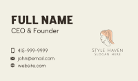 Ponytail Woman Hair Salon Business Card Image Preview