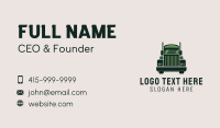 Green Freight Cargo Distribution Business Card Preview