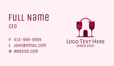 Liquid Wine Cellar Business Card Image Preview
