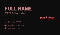 Quirky Shadow Wordmark Business Card Image Preview