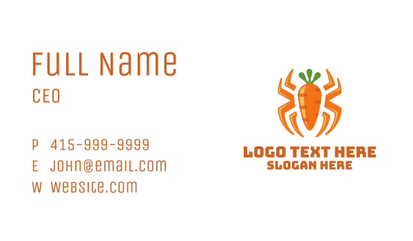 Carrot Spider Business Card Design Image Preview