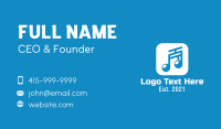 Musical Note App Business Card Image Preview