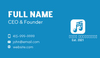 Musical Note App Business Card Image Preview