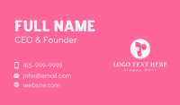 Pink Fashion Letter R Business Card Image Preview