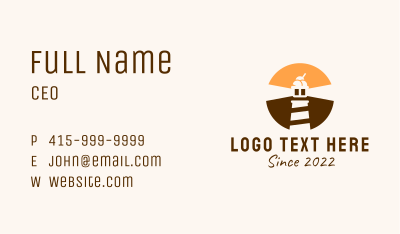 Light House Ice Cream  Business Card Image Preview