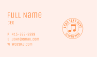 Music Note Emblem Business Card Image Preview