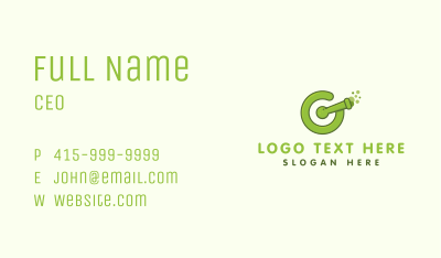 Chemical Letter G  Business Card Image Preview
