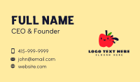 Cute Vegan Apple Business Card Image Preview