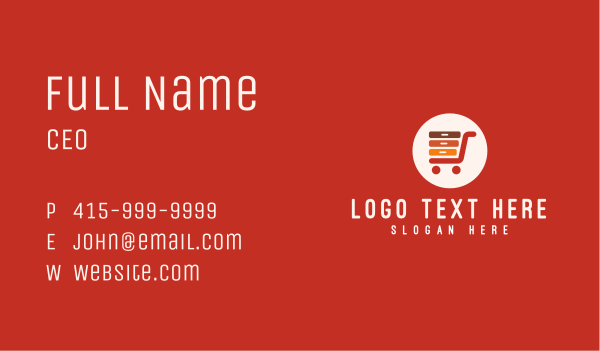 Ecommerce Server Shopping Cart Business Card Design Image Preview