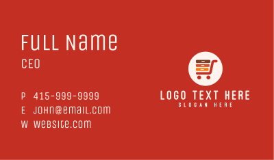 Ecommerce Server Shopping Cart Business Card Image Preview