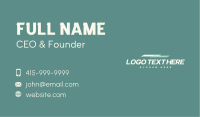 Shipment Business Wordmark Business Card Design
