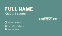Shipment Business Wordmark Business Card Image Preview