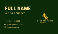 Fiery Stallion Horse Business Card Preview