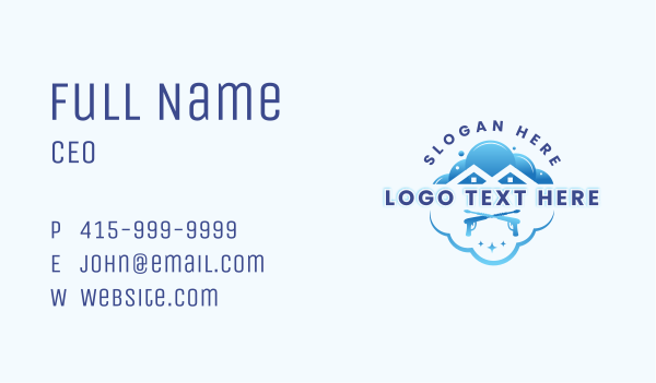Cleaning Pressure Washing Business Card Design Image Preview