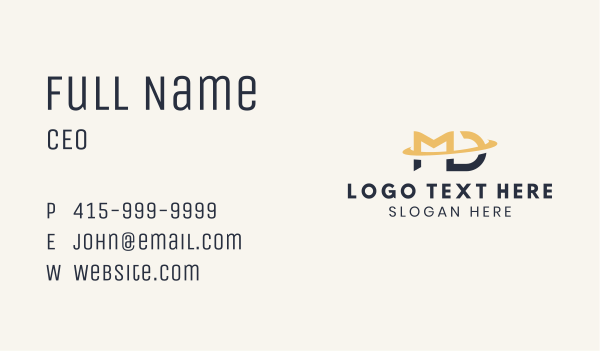 Marketing Agency Letter MD Business Card Design Image Preview