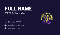 Microphone Radio Podcast Business Card Preview