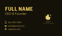 Golden Building Star Business Card Image Preview