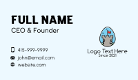 Medieval Fort Egg Business Card Image Preview