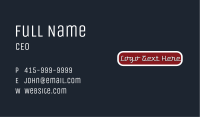 Automotive Car Text Font Business Card Image Preview