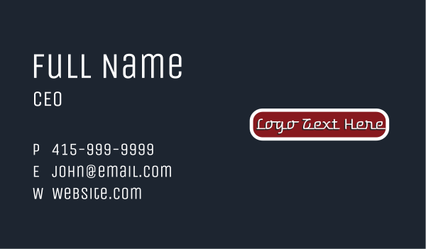 Automotive Car Text Font Business Card Design Image Preview