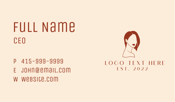 Beauty Woman Hairdresser  Business Card Design Image Preview
