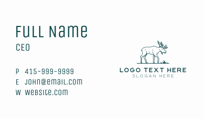 Wild Moose Sanctuary Business Card Image Preview