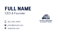 Trailer Cargo Truck  Business Card Image Preview