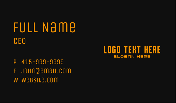 Generic Store Wordmark Business Card Design Image Preview