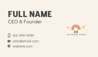 Playful Rainbow Wordmark Business Card Image Preview