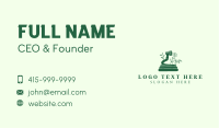 Green Gardening Hose Flower Business Card Image Preview