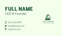 Green Gardening Hose Flower Business Card Design