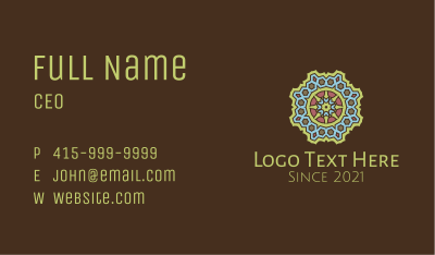 Detailed Geometric Pattern  Business Card Image Preview
