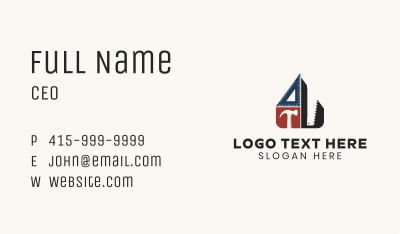 Home Carpentry Tools Business Card Image Preview