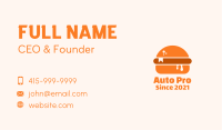 Burger Recipe Book Business Card Image Preview