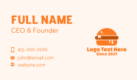 Burger Recipe Book Business Card Design