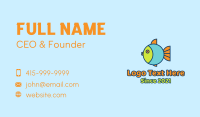 Colorful Round Fish  Business Card Image Preview