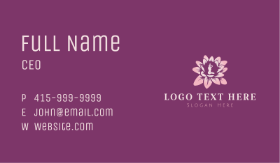 Flower Zen Yoga Business Card Image Preview