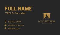 Gold Architecture Building Business Card Image Preview