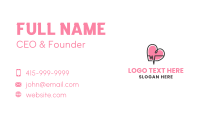 Pink Lifeline Heartbeat Business Card Design