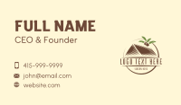 Organic Nipa Hut Roof Business Card Image Preview